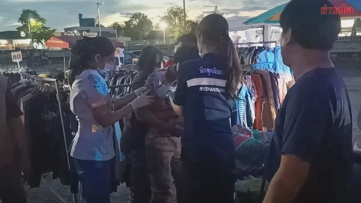Teen Electrocuted Setting Up Market Lights in Chachoengsao
