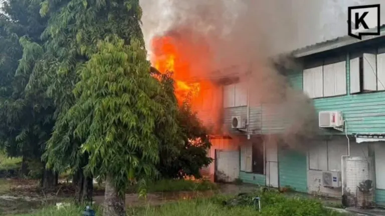 Nurse Dies in Hospital Staff Housing Fire in Uttaradit