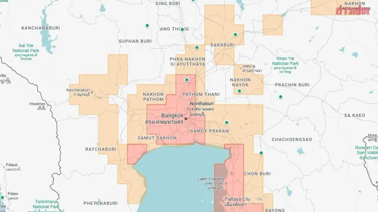 Google Flood Hub Warns Bangkok Area of Flash Floods in Next 24 Hours