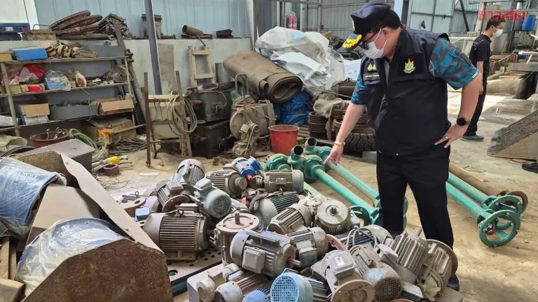 Police Raid 10 Warehouses in Rayong Over Illegal E-Waste