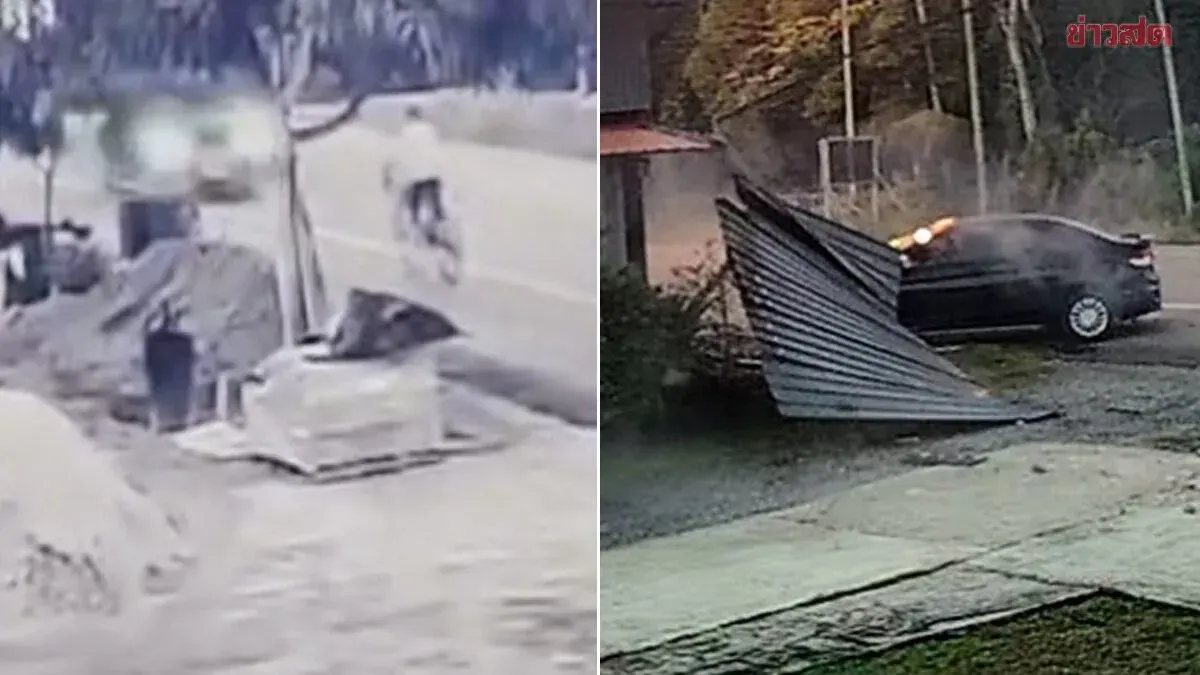 Elderly Cyclist Killed After Car Tire Blowout Hits House