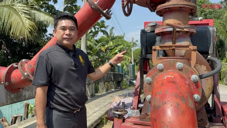 Vandals Damage Flood Prevention Pumps in Nonthaburi
