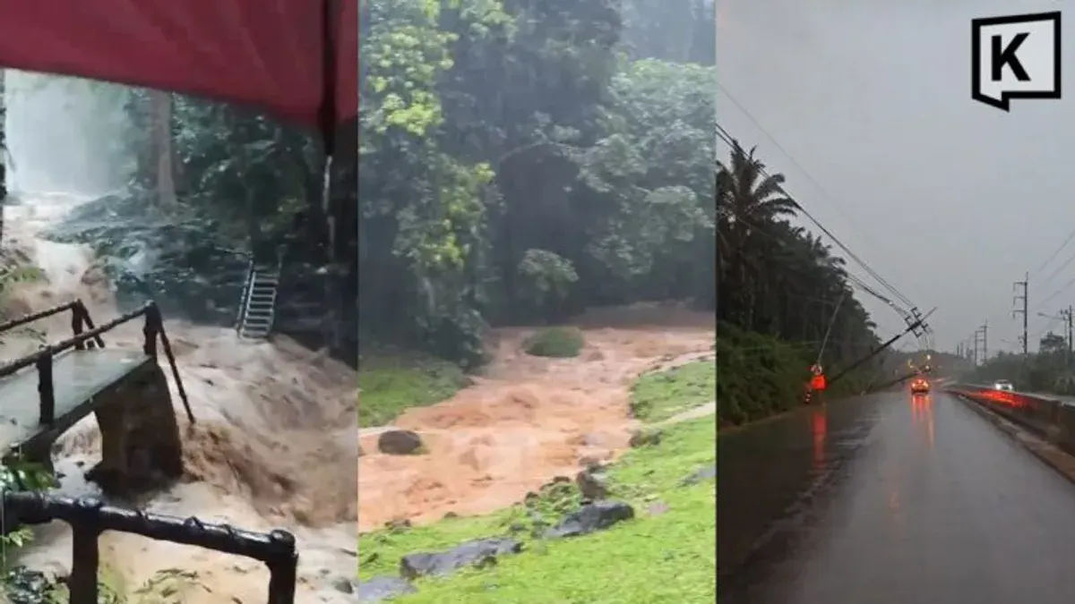 Heavy Rain Triggers Flood Warnings Across Krabi Province