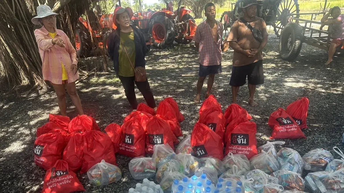 Defense Agency Deploys Drones to Aid Flood-Hit Prachinburi Villagers