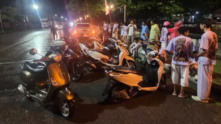 Police Seize 22 Motorbikes During Phuket Vegetarian Festival Crackdown