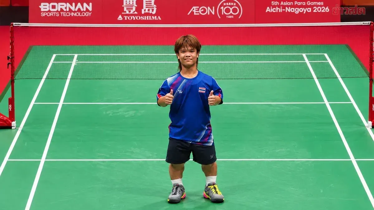 Thai Para-Shuttler Natthapong Claims Silver at Asian Para Games