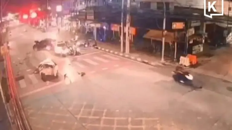 Eight Injured in Pattaya Night Pile‑Up After Driver Falls Asleep