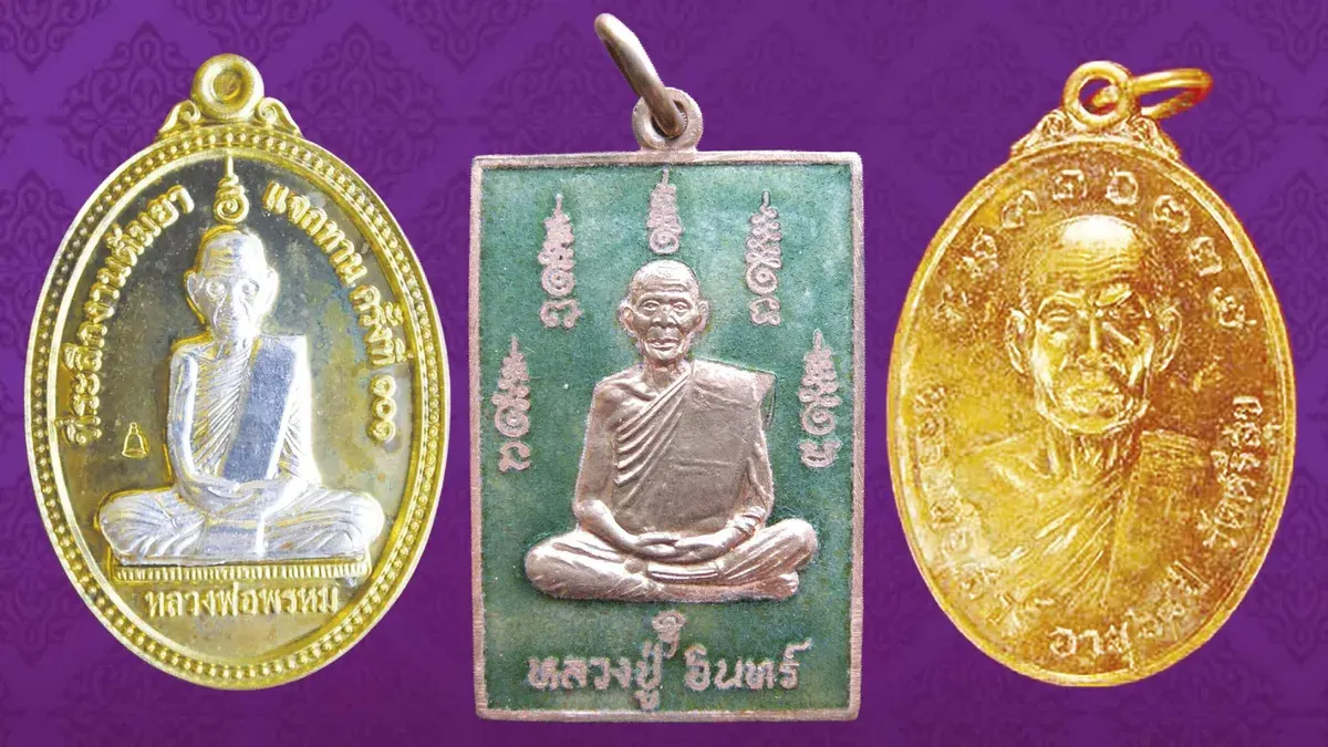 Thai Temples Release New Buddhist Amulets Across Provinces