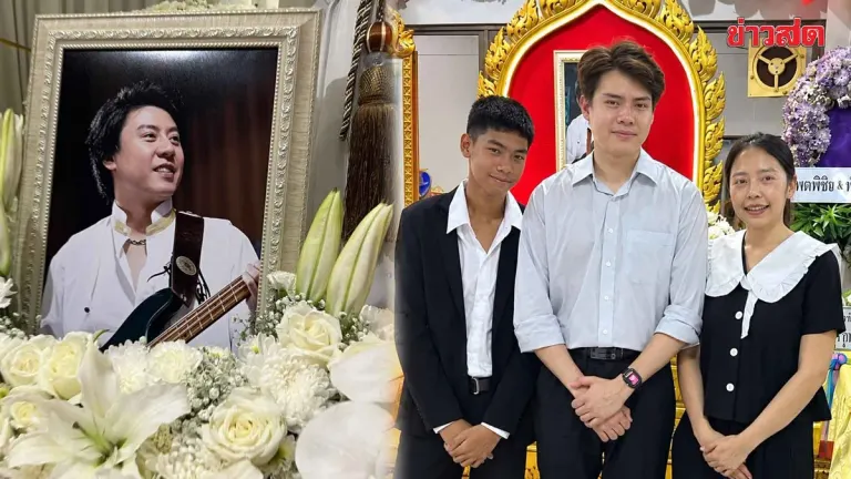 Family Places Guitar at Memorial for Late Singer Tong Wongthu