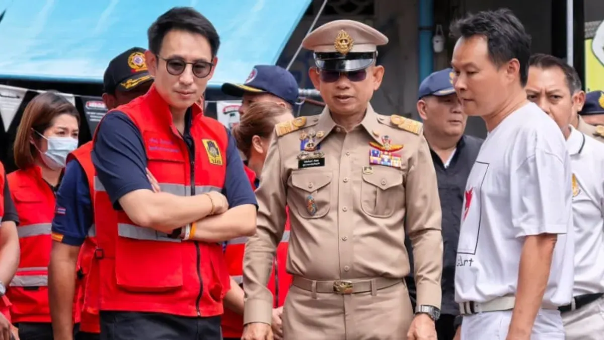 Deputy Interior Minister Inspects Phuket Flood Defences