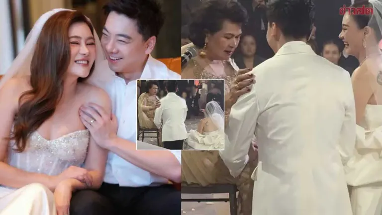 Mother's Hilarious Blessing Steals Show at Bangkok Celebrity Wedding
