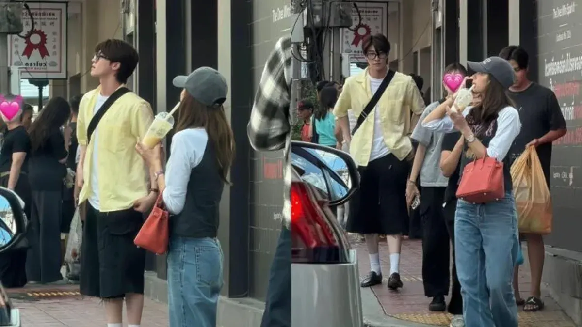 Lisa and Blue Pongtiwat Spotted Together in Bangkok's Song Wat