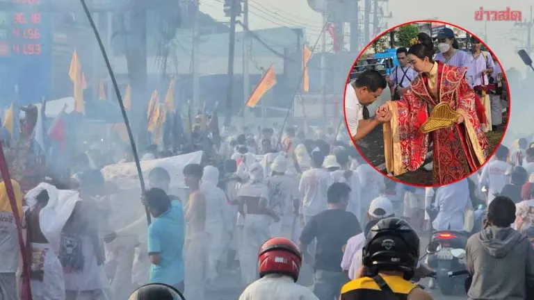 Phuket Vegetarian Parade Highlights Spirit Mediums and Iron Fan Maiden