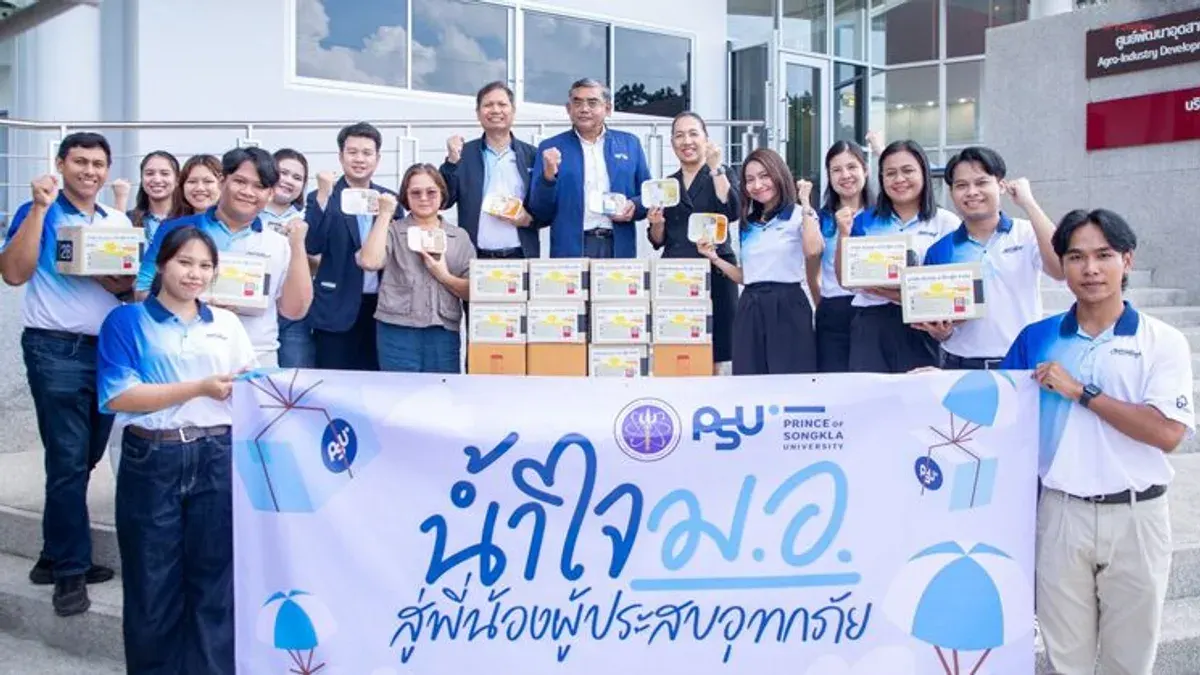 Prince of Songkla University Delivers 3,000 Flood-Relief Meals
