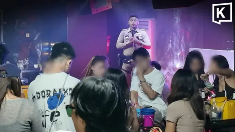 Bangkok Police Raid Khao San Road Club, Seize Drugs, Guns