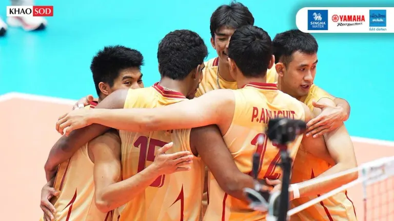 Thai Men's Volleyball Beats India for Fifth Place at Asian Games