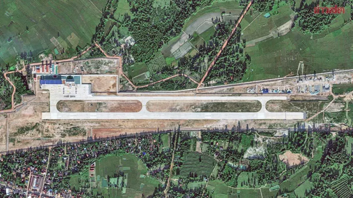 Satellite Images Reveal Laos Airport Runway Supports Fighter Jets