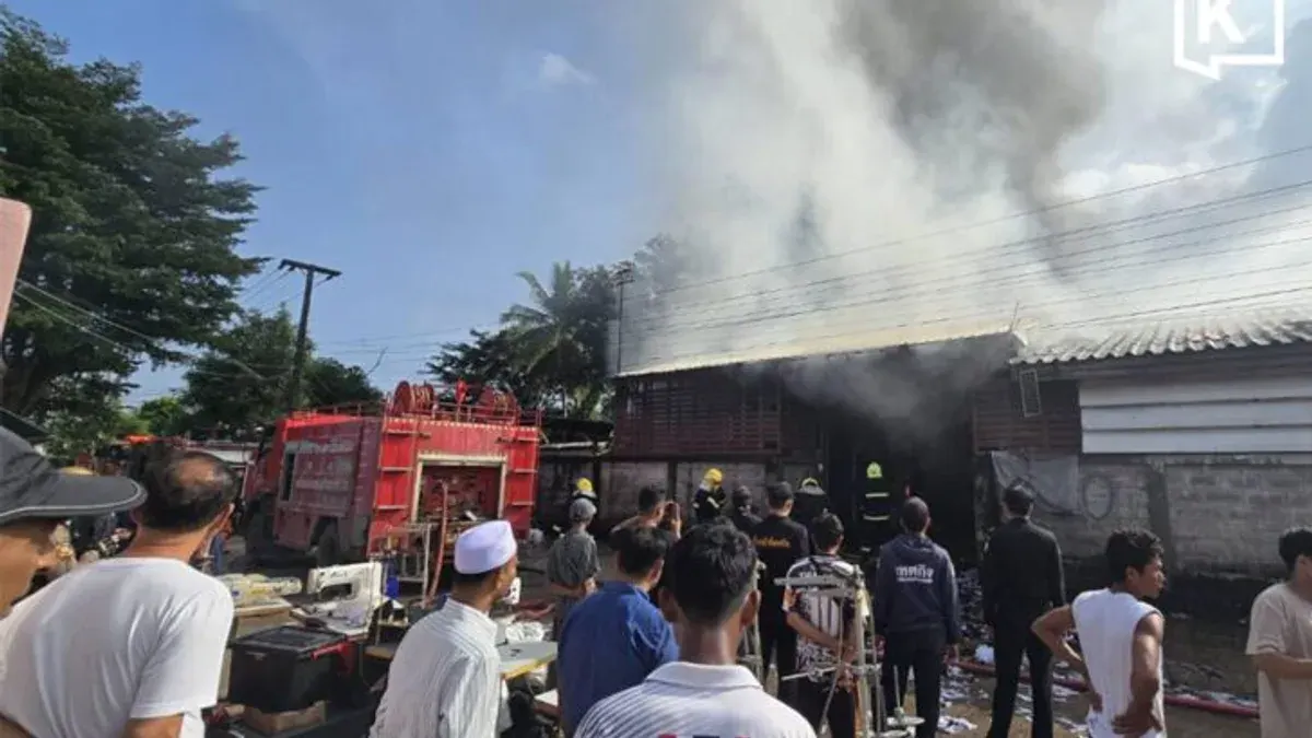 Fire Sweeps Mae Sot Workers’ Quarters, Injures One