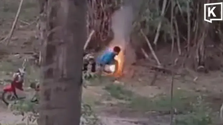 Teens spark fire near bamboo, raising wildfire fears