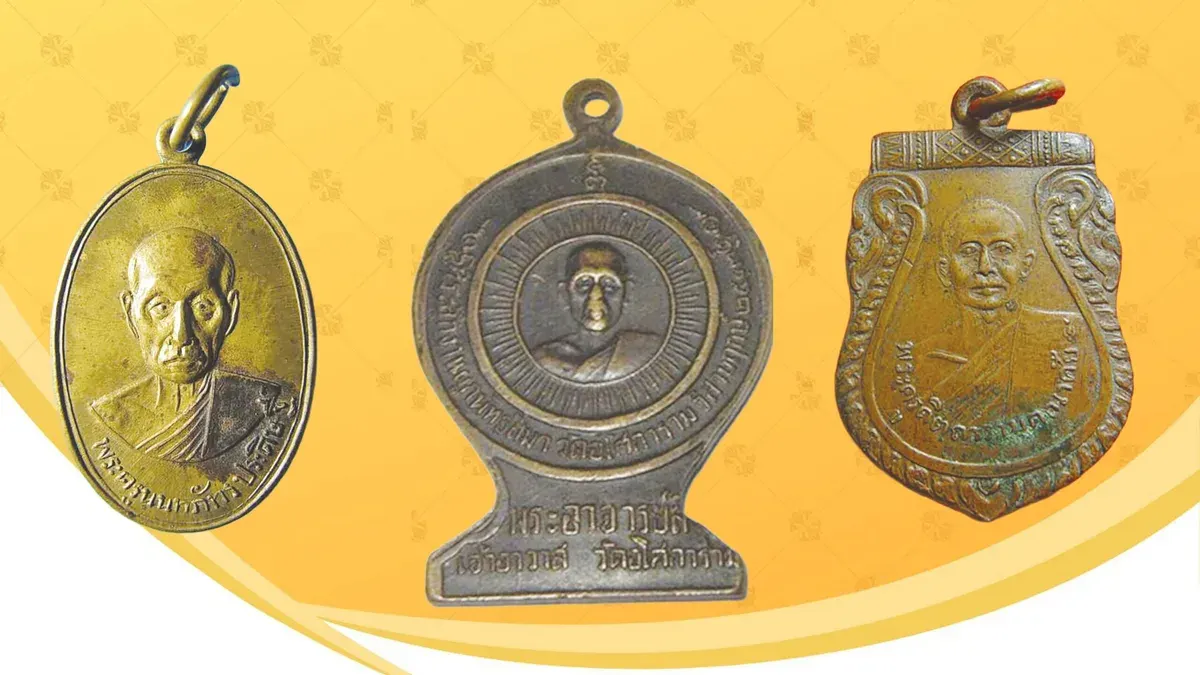 Thai Buddhist Amulets Showcase Revered Monks' Historical Legacy
