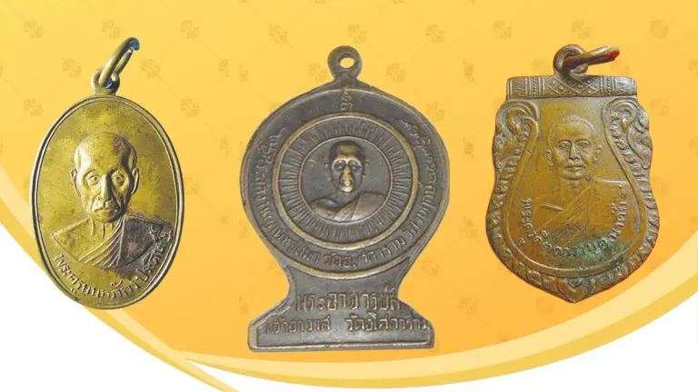 Thai Buddhist Amulets Showcase Revered Monks' Historical Legacy