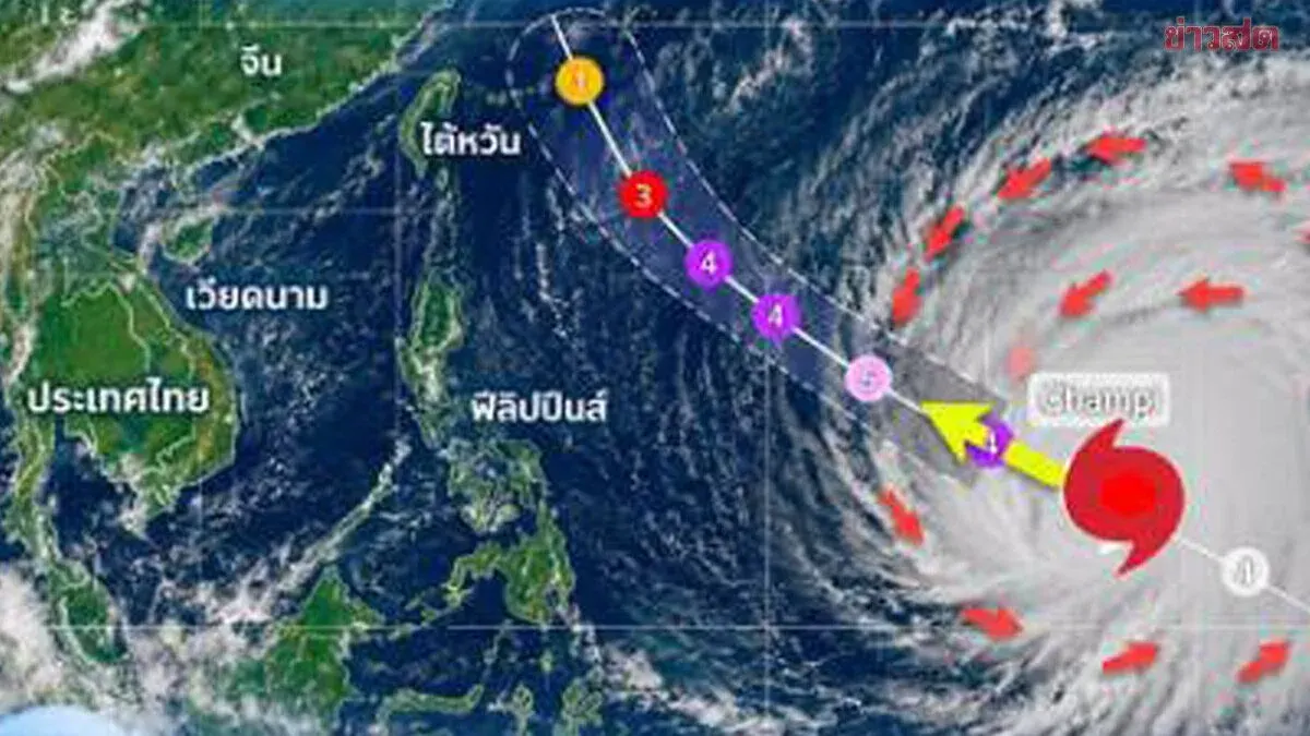 Typhoon Champi Spares Thailand but Brings Heavy Rain, High Waves