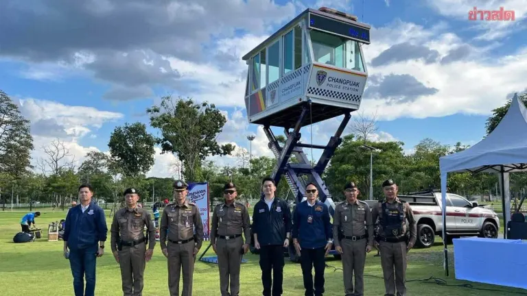 Chiang Mai Police Unveil 360° Floating Watchtower for Public Safety