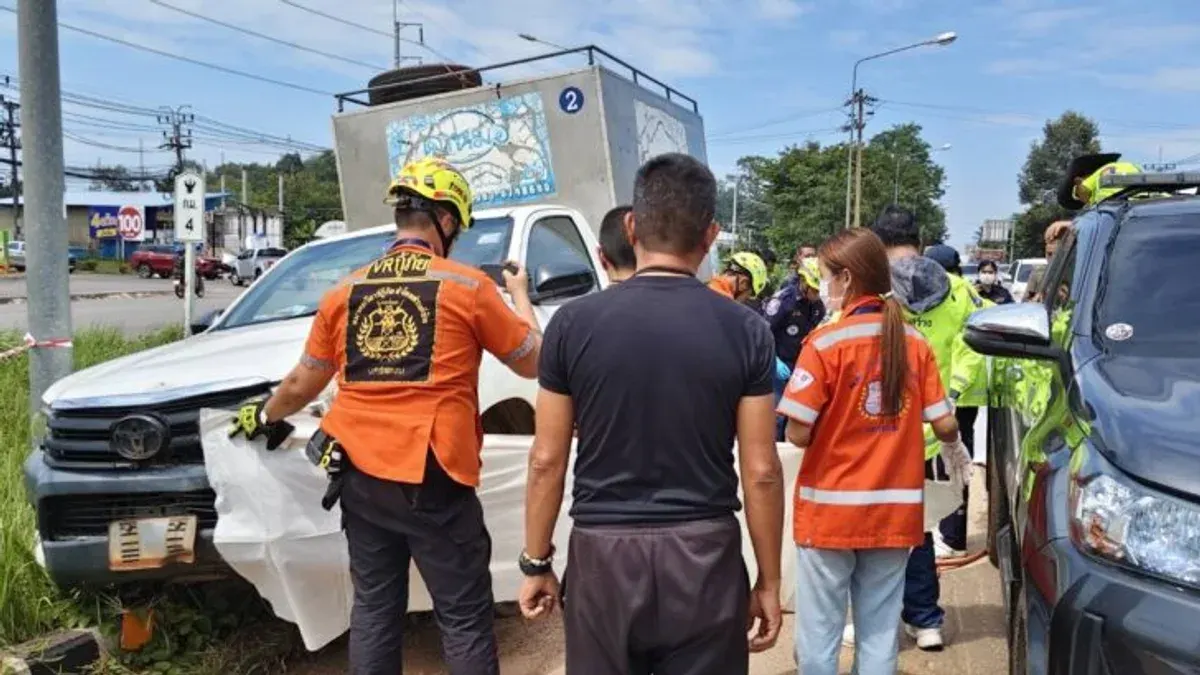 American Motorcyclist Killed by Ice Truck in Nakhon Phanom